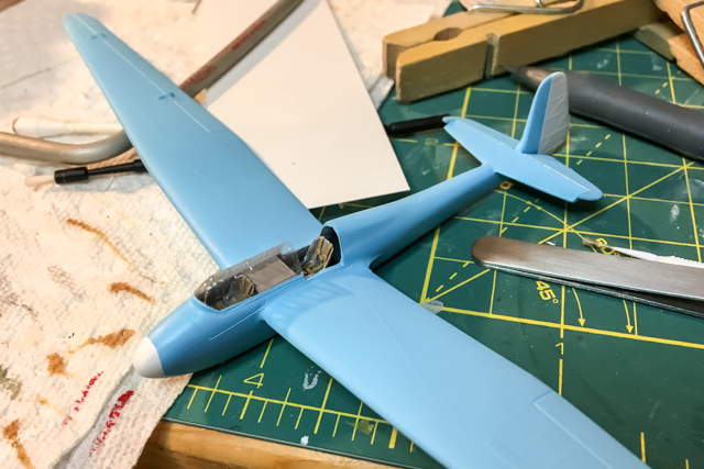 Kranich after painting